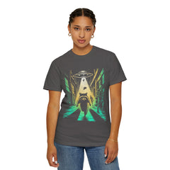 Raccoon UFO Funny Comfort Colors Graphic T-Shirt
