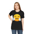 Emoji With White Gloved Hug - Graphic Unisex Jersey Short Sleeve Tee