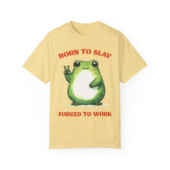 Vintage Style Frog , Born to slay -  Stylish Unisex T Shirt