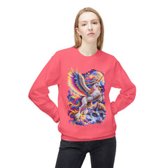 Whimsical Rainbow Winged Unicorn Sweatshirt