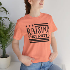 Raising Patriots Tee – Americana Stars & Stripes Family Pride T-Shirt