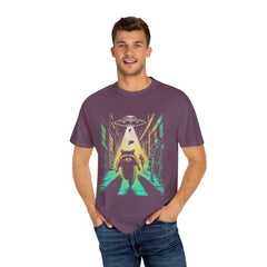 Raccoon UFO Funny Comfort Colors Graphic T-Shirt