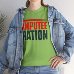 Amputee Nation Unisex Heavy Cotton Tee, Support Shirt, Gift for Amputees, Awareness Apparel, Casual Comfort Wear