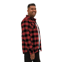 Wild Sound Wolf Guitarist Graphic - Unisex Flannel Shirt