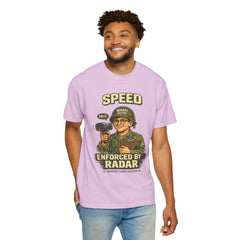 Speed Enforced By Radar T-Shirt — MASH 4077 Retro Traffic Cop Graphic Tee