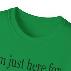 I'm Just Here For the Snacks Mahjong Tiles Unisex Ultra Cotton Tee / See our matching Coffee Mugs