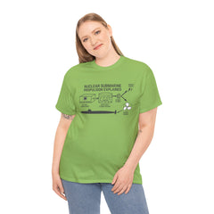 Nuclear Submarine Propulsion Explained Tee, Science Shirt, Geeky Gift, Educational Apparel, STEM Fashion, Nerdy T-Shirt