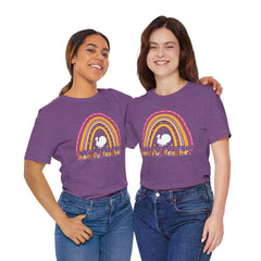 Thankful Teacher T‑Shirt – Retro Rainbow Turkey Teacher Appreciation Tee