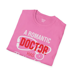 Romance Doctor - Unisex Softstyle T-Shirt | Nurse Awareness, Medical Wear, Gift For Her, Scrubs Lover, Hospital Staff Gift, Registered Nurse