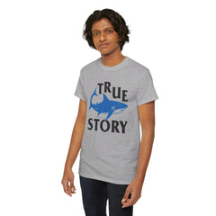Amputee Humor Shark Attack  - Unisex Heavy Cotton Tee