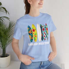 Surfboard Meeting Unisex Tee - Fun Beach Vibe for Summer Gatherings