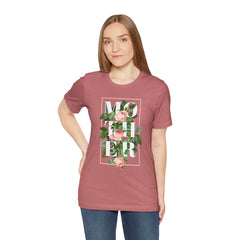 Floral Tee - Unisex Jersey Short Sleeve Tee - Mother In The Flowers, Positive Vibes