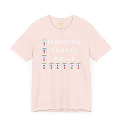 Funny Mahjong CRACK TShirt, unique mahjong gift, unisex soft Tee, gift for mahjong player, mahjong gift for her, Mahjong enthusiast present