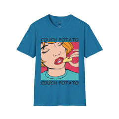 Couch Potato Pop Art Girl Unisex Softstyle T-Shirt