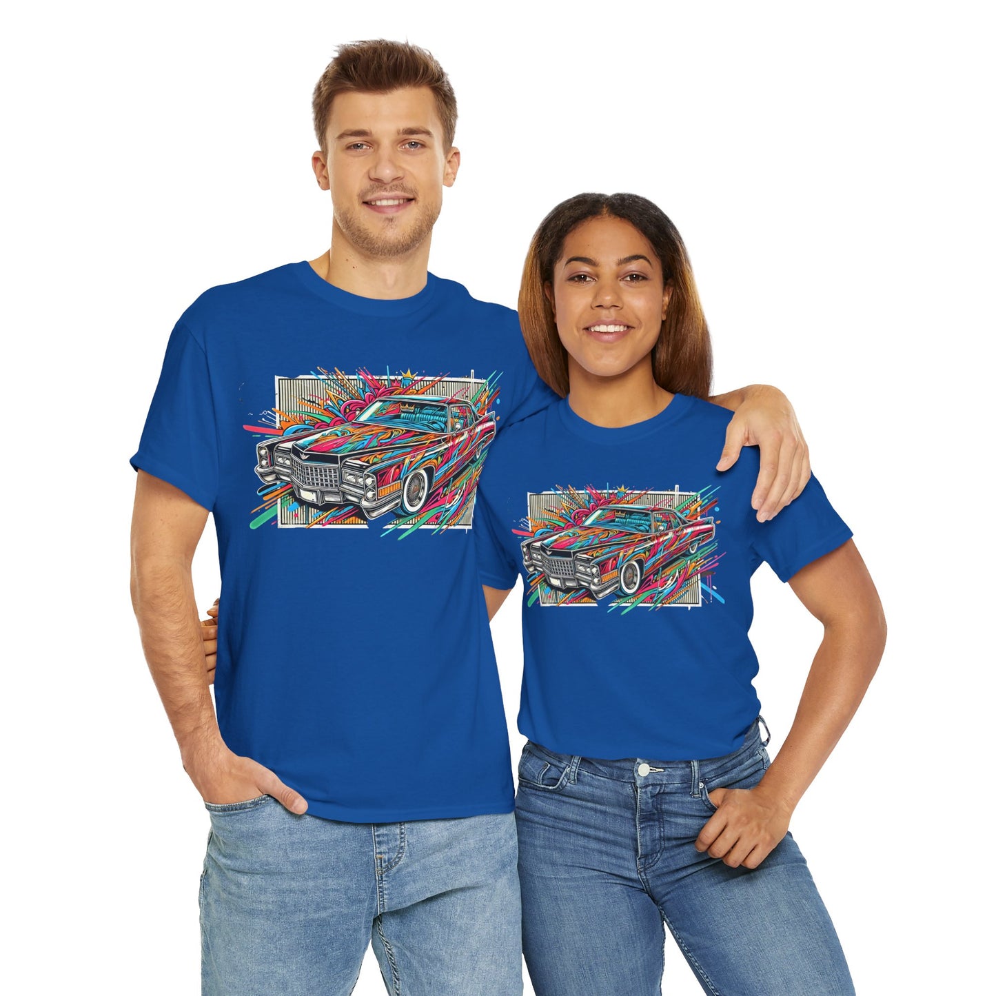 Graffiti Mania Cadillac Eldorado Graphic - Unisex Heavy Cotton Tee