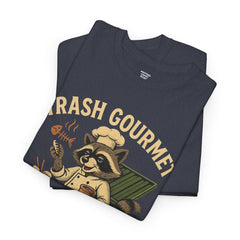 Trash Gourmet Unisex Heavy Cotton Tee, Funny Graphic T-Shirt, Quirky Casual Wear, Unique Gift for Food Lovers, Eco-Friendly Apparel