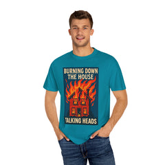 Retro Music-Inspired Unisex T-Shirt - Burning Down the House Design