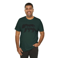 Nature-Inspired Bear Graphic Tee, Outdoor Adventure Shirt, Wilderness Apparel, Hiking Gift, Unisex Nature T-Shirt