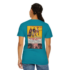 Vintage The Good The Bad And The Ugly Western Movie Front And Back Graphic T-Shirt