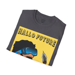 Hallo Future Pop Art Guy Unisex Softstyle T-Shirt