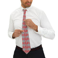 Abe Froman Sausage King Of Chicago, Red on Gray - Necktie