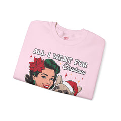 All I Want For Christmas Is Dogs - Unisex Heavy Blend™ Crewneck Sweatshirt