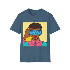 The FUTURE Is REAL Pop Art Woman Unisex Softstyle T Shirt