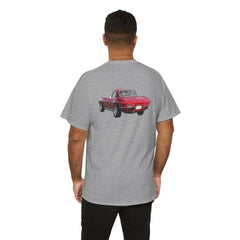 Red Corvette Summer Unisex Tee - I'm Vetted For Life Front and Back Image T Shirt