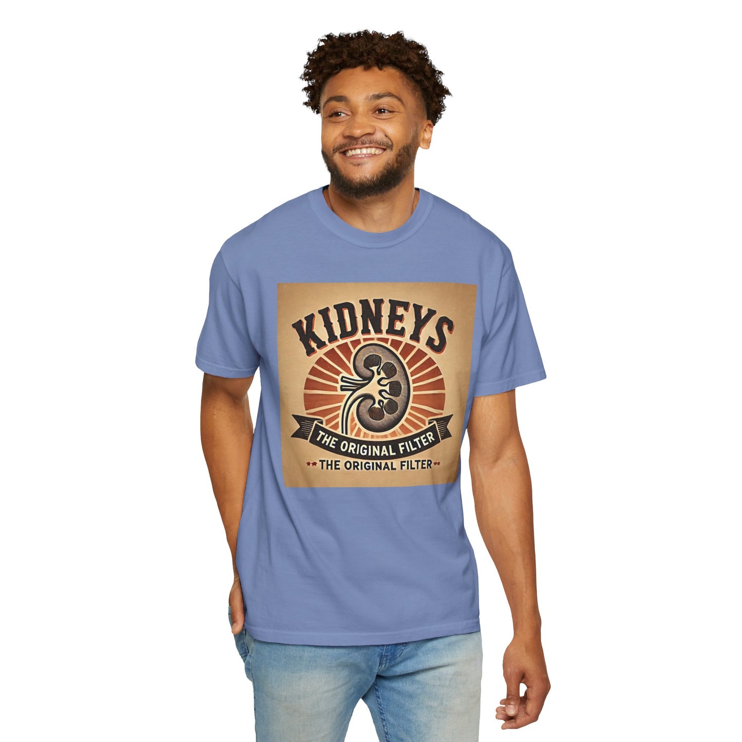 Kidneys The Original Filter, Graphic Unisex Garment-Dyed T-shirt