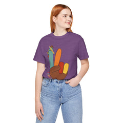 Thankful Teacher T‑Shirt – Hand Turkey Teacher Appreciation Tee