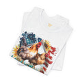 Land Of The Free RANGE Chicken Graphic, Unisex Jersey Short Sleeve Tee