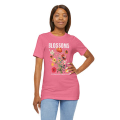 Floral Tee - Blossoms Blooming With Timeless Charm - Positive Vibes