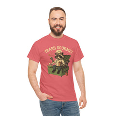 Trash Gourmet Unisex Heavy Cotton Tee, Funny Graphic T-Shirt, Quirky Casual Wear, Unique Gift for Food Lovers, Eco-Friendly Apparel