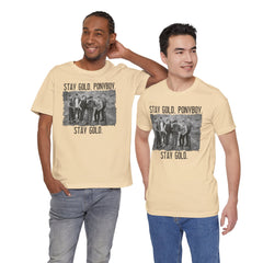 The Outsiders Shirt, Front and Back Images, Greasers Characters Shirt, Unisex Jersey Short Sleeve Tee