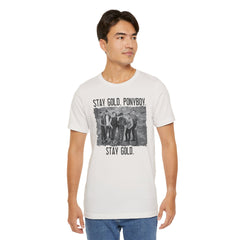 The Outsiders Shirt, Front and Back Images, Greasers Characters Shirt, Unisex Jersey Short Sleeve Tee