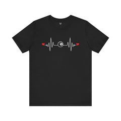 Billards Heart Beat Eight Ball Graphic - Unisex Jersey Short Sleeve Tee