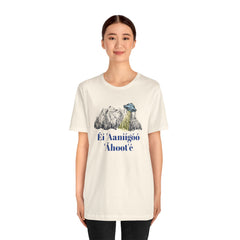 Éí Aanighóó Áhoolé Navajo The Truth Is Out There UFO Unisex Short Sleeve Tee