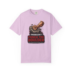 Problem? Punch the Boulder T-Shirt — Funny Raccoon City Gym / Motivational Workout Tee