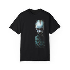 Red Stripe Alien - BookMark Unisex Garment-Dyed T-shirt