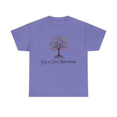 EACH DOT MATTERS Tree Unisex Heavy Cotton Tee / International Dot Day / Happy Dot Day / Teachers / Children / Elementary School