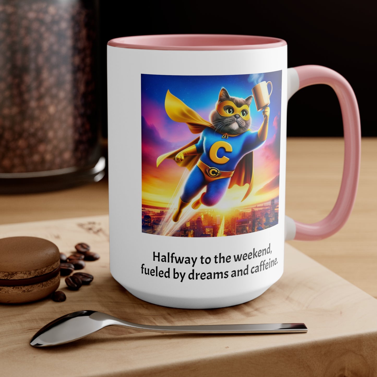 Wednesday Funny Cat Quote Mug, 11 oz, 15 oz