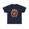 Flaming Fire Cyclops - Graphic Unisex Heavy Cotton Tee