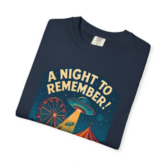 A Night to Remember! Vintage Style Unisex T-Shirt, Retro Graphic Tee, Fun Carnival Shirt, Summer Festival Top, Unique Gift