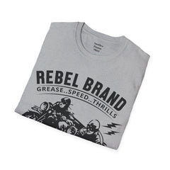 Rebel Brand Motorcycle Race Team Unisex Softstyle T-Shirt