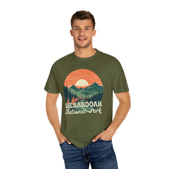 Shenandoah National Park Graphic, Comfort Colors Soft Relaxed Fit Unisex Garment-Dyed T-shirt