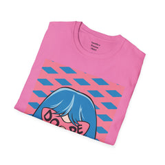 Dope Pop Art Girl Unisex Softstyle T-Shirt