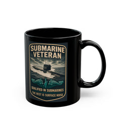 Submarine Veteran SSBN 636 Mug — "Qualified in Submarines, The Rest Is Surface Noise"
