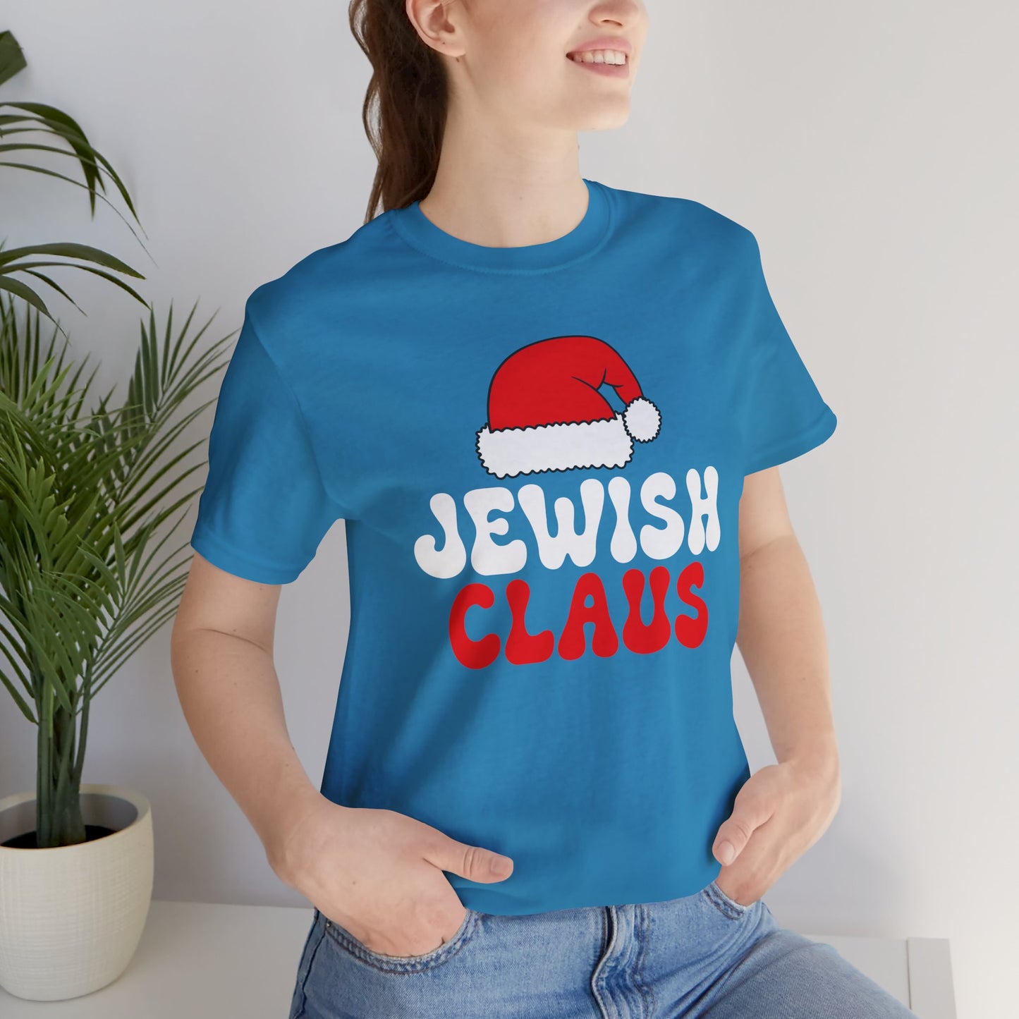 Santa Jewish Claus - Unisex Jersey Short Sleeve Tee