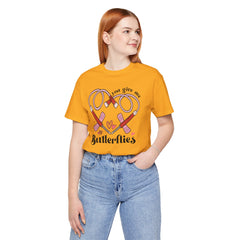 Phlebotomist Heart Butterflies Tee
