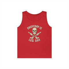 Fitness Tank Top - Skull Leg Amputee Gym Workout Shirt